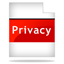 Il logo della sezione del sito denominata privacy policy